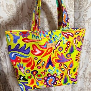Consuela Grab & Go Mini Neon Floral Tote